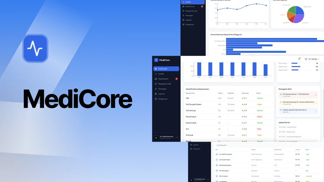 MediCore — Hospital Web Admin & Doctor Registry